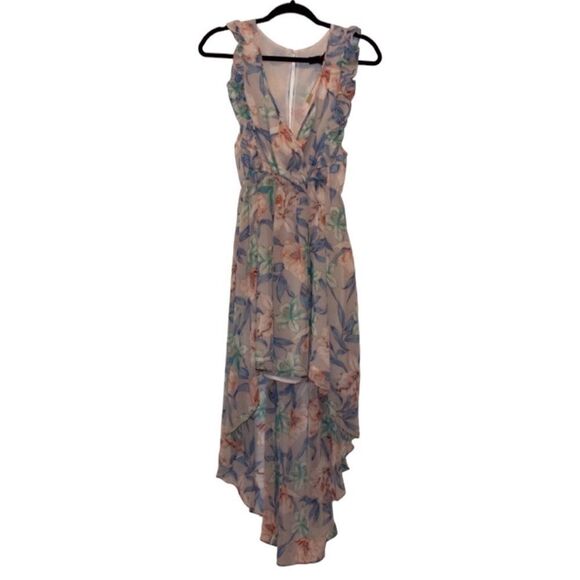 NEW ELLIATT Floral high low  Dress Women Size Small - Picture 1 of 10